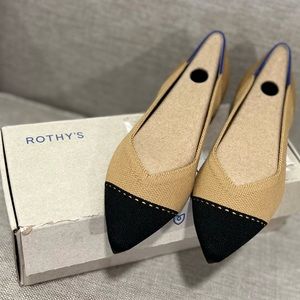 Rothy’s Camel Captoe Flats